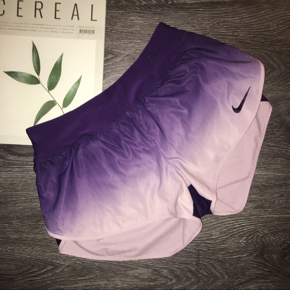 Nike Dri-fit purple fade shorts ✔️